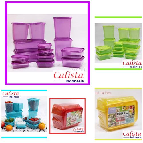 Foto Produk Calista Otaru Full Colour isi 14 Pcs /Toples Plastik/tempat makanan - Ungu dari Boss Keramik n Sanitary