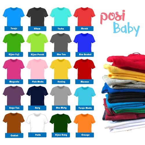 Foto Produk Kaos Polos Bayi / Baby | Kaos Oblong Anak Bayi dari Posikids