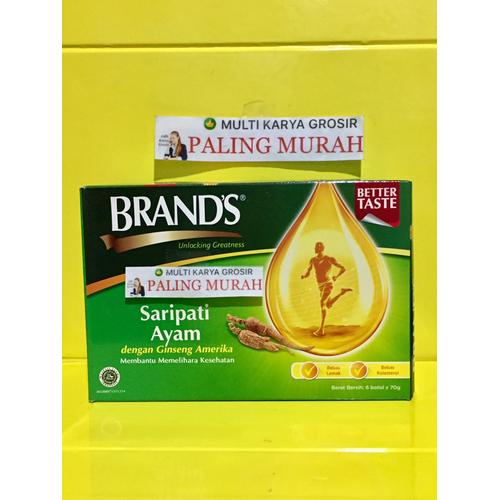 Foto Produk Brands saripati ayam Brand sari pati ayam Amerika ginseng 6 X 70gram dari MULTI KARYA GROSIR