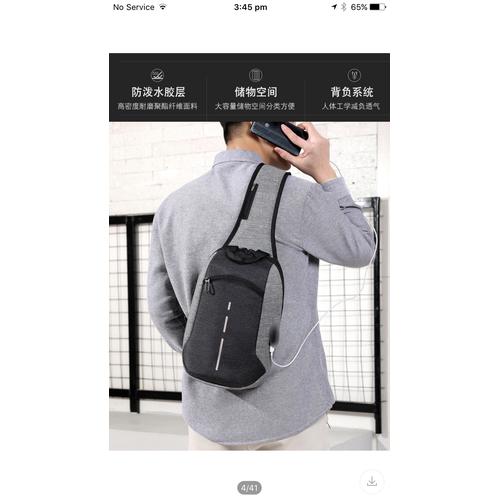 Foto Produk TAS SELEMPANG ANTI MALING TERABARU STRIP ENTENG BANYAK SELETING - Biru dari 4acc