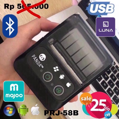 Foto Produk MINI PORTABLE PRINTER PPOB/KASIR 58MM THERMAL PANDA-58B(USB+BLUETOOTH) dari PANDA RETAIL SOLUTIONS