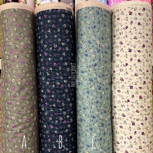 Gambar Kain Katun Jepang motif bunga kecil tiny f1019 tokai senko - kode A dari Fancy Cotton Kota Bandung Tokopedia