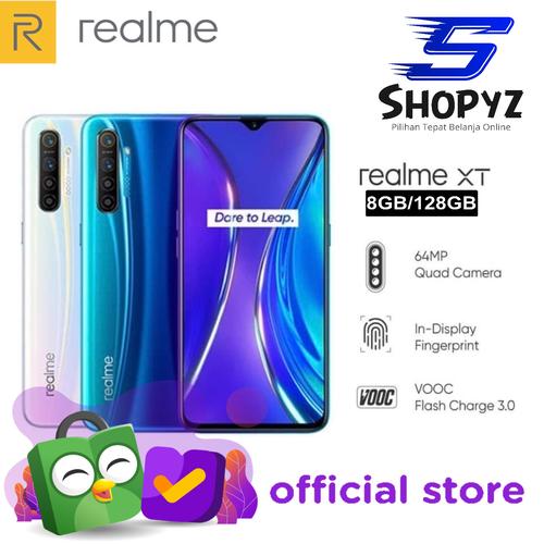 Foto Produk REALME XT 64MP QUAD CAMERA - 8GB 128GB - 8/128 - GARANSI RESMI REALME - Pearl White dari Shopyz ID