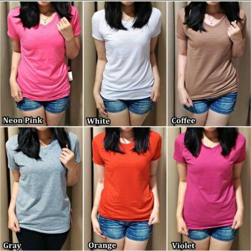 Foto Produk Kaos Vneck polos Size XXL LD116cm tangan pendek dari YourStyle1119