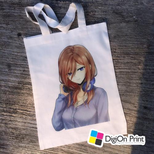 Foto Produk Tas blacu totebag custom design anime/wedding/ulang tahun/promosi dari Digion Print