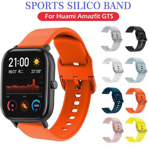 Foto Produk STRAP TALI JAM SILIKON BAND SMART WATCH XIAOMI HUAMI AMAZFIT GTS BIP dari strapwatchidn