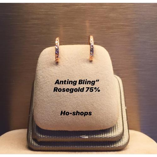 Foto Produk Anting Bling” Rosegold Kadar 75% Asli Emas .F9 dari Ho-shops