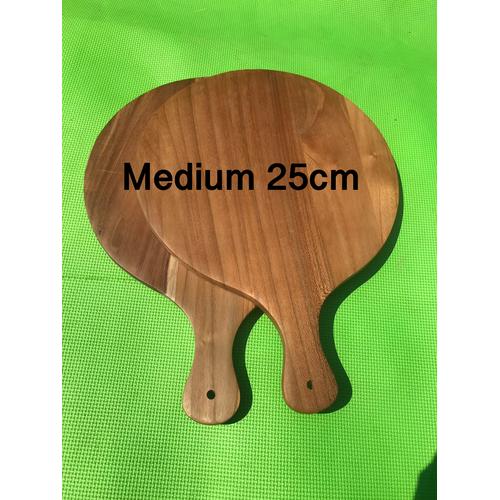 Gambar Talenan Kayu Bulat Pizza 25cm Talenan Kayu Jati dari kulodereng Kota Batu Tokopedia