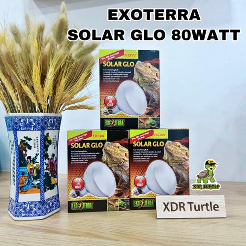 Foto Produk EXOTERRA SOLAR GLO 80WATT LAMPU UVAUVB BEARDED DRAGON SULCATA ISTAR dari XDR TURTLE