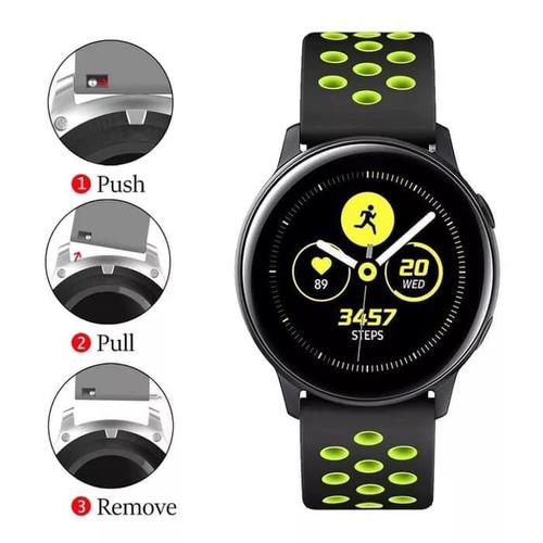 Foto Produk STRAP TALI JAM RUBBER SILIKON BAND NIKE SAMSUNG GALAXY WATCH ACTIVE 2 dari strapwatchidn
