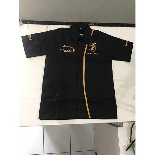 Foto Produk Kemeja Pertamax Turbo Hitam / Seragam Pertamax Turbo Hitam dari retno_spbu