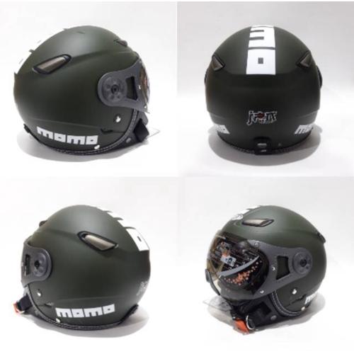 Foto Produk Helm JPN kawai momo army doff kaca pilot dari Ideal Flora