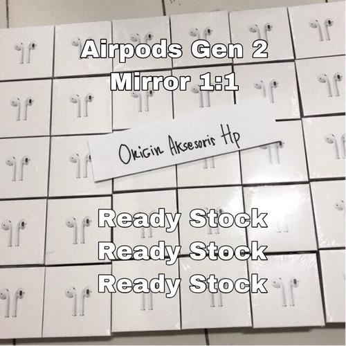 Foto Produk Headset Bluetooth Airpods Apple OEM Gen 2 Clone 1:1 Wireless Charging dari Origin Aksesoris Hp Official Store