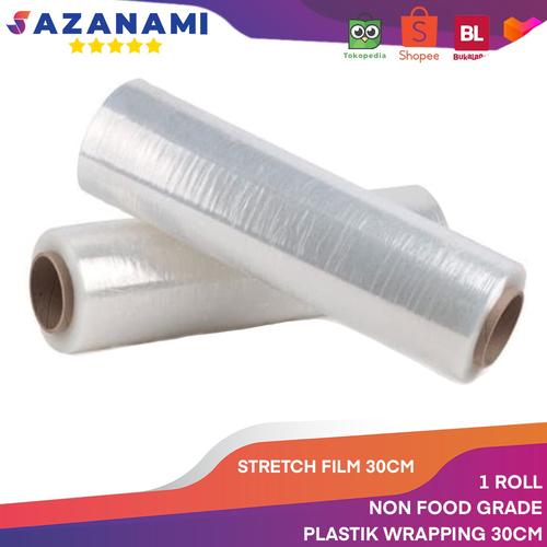 Foto Produk STRETCH FILM 30CM X 250M PLASTIK WRAPPING PLASTIC WRAP BUNGKUS BARANG dari Sazanami Tape