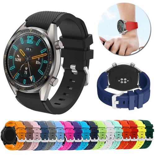 Foto Produk STRAP TALI JAM SPORT SILIKON RUBBER WATCH BAND HUAWEI WATCH GT 2 46MM dari strapwatchidn