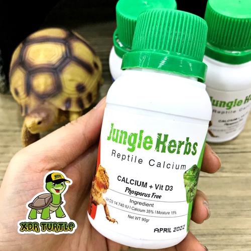 Foto Produk JUNGLE HERB REPTIL CALSIUM 90gr KALSIUM TORTO & REPTIL IGUANA BEARDED dari XDR TURTLE