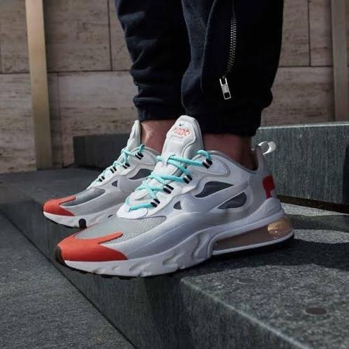 nike react beige orange