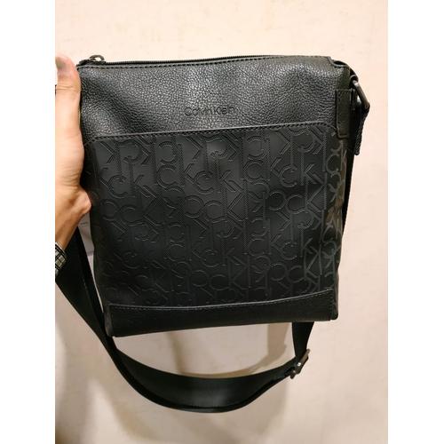 Calvin Klein Sling Bag Leather Emboss 