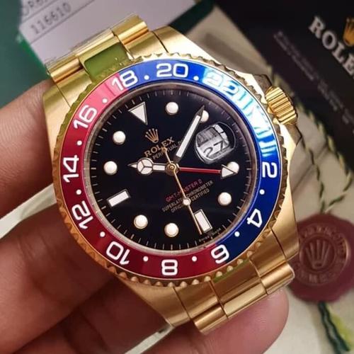 Jual Jam Tangan Pria Rolex GMT Master II Automatic Steel Gold Ceramica -  Kota Surabaya - Indonesian WatchTime | Tokopedia
