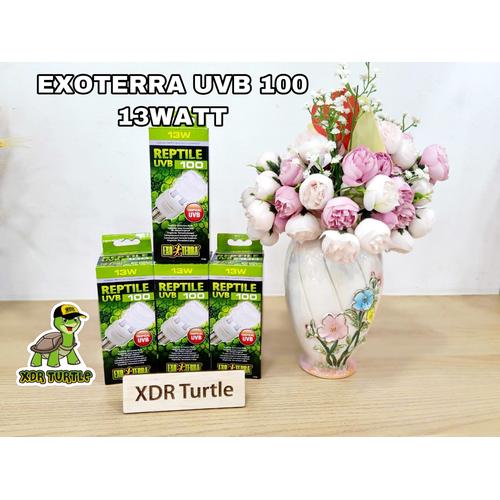 Foto Produk EXOTERRA UVB 100 13WATT LAMPU TORTO REPTIL SULCATA BEARDED DRAGON IGUA dari XDR TURTLE