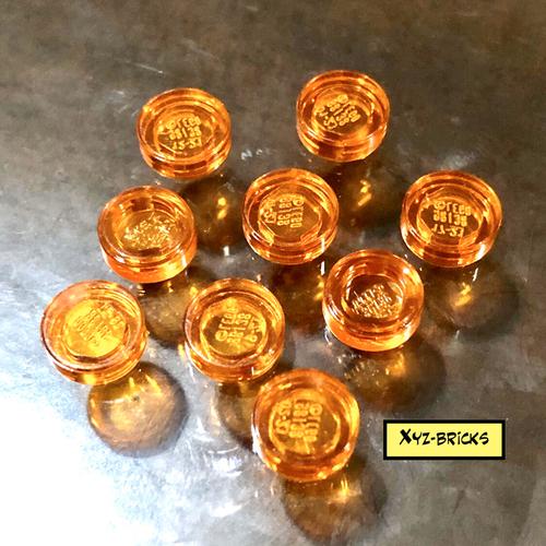 LEGO PARTS 4646865 Round Flat Tile 1x1 Transparent Bright Orange di Xyz  Bricks Tokopedia