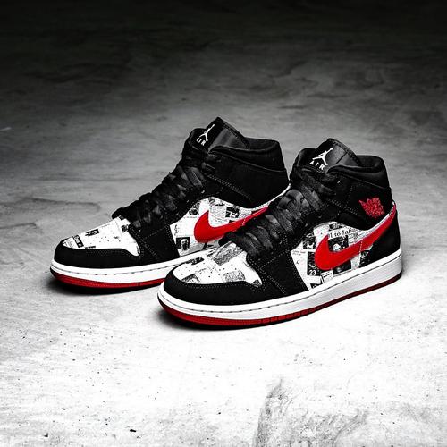 Jual Air Jordan Mid SE “Newspaper” Kota Bandar Lampung