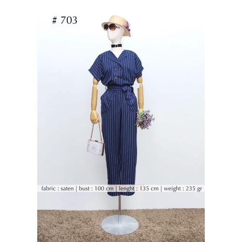 Foto Produk Stripe Casual Jumpsuit dari Elegancee Shop
