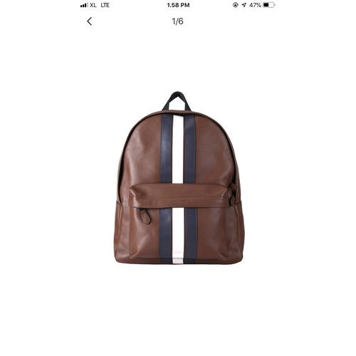 leather backpack purse coach