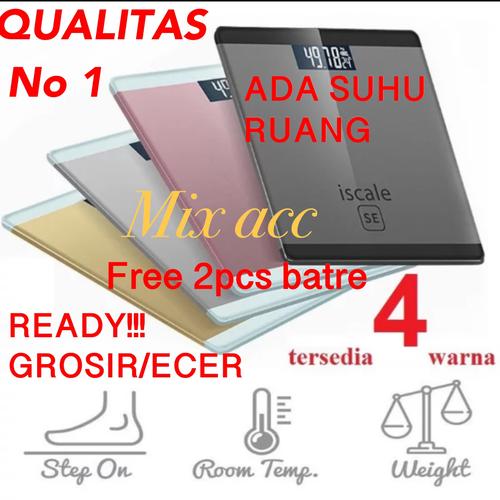 Foto Produk Timbangan Badan Digital Indikator Iscale SE Kaca Elektrik dari Mix acc88