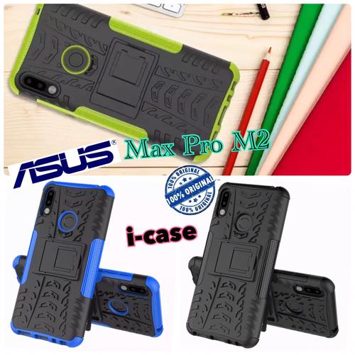 Foto Produk Asus Max Pro M2 ZB631KL Case Rugged Armor Kick Stand - Hitam dari i-case