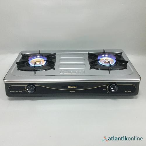 Jual Kompor gas 2 tungku api besar stainless steel RINNAI RI-602A RI602A -  Kota Bandung - Atlantikonline | Tokopedia
