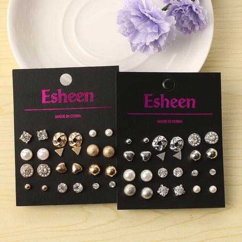 Gambar Set anting tusuk 12 pcs dari boubest undefined Tokopedia