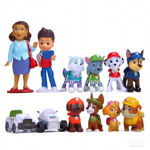 Foto Produk Figure Paw Patrol Mini 1 Set isi 12 Pc CakeTopper dari danz_shop
