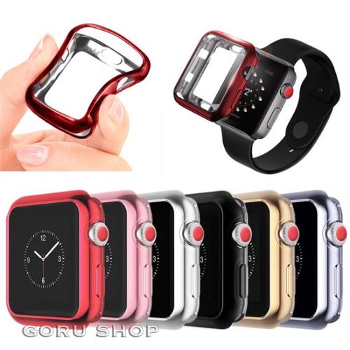 Foto Produk High quality soft case apple watch iwatch series 1 2 3 electroplating - 38mm, Merah dari goru