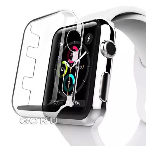 Foto Produk Bumper Hard case apple watch 4 iwatch bening screen protector 40 44 mm - 40mm dari goru