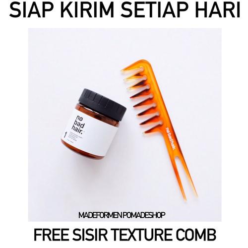 Foto Produk NO BAD HAIR CREAMY CLAY UKURAN BESAR FREE TEXTURE COMB dari madeformen