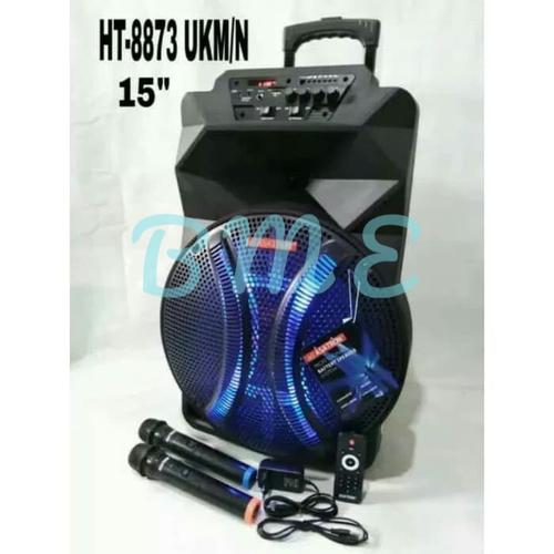Foto Produk SUPER MURAH Speaker Portable Meeting Wireless Asatron HT 8873 15inch dari B M E
