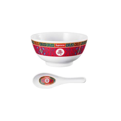 16aw Supreme ‘Longvity Soup Set’ どんぶり FW16 SUPREME Longevity Soup Bowl and Spoon White w/ Red Box