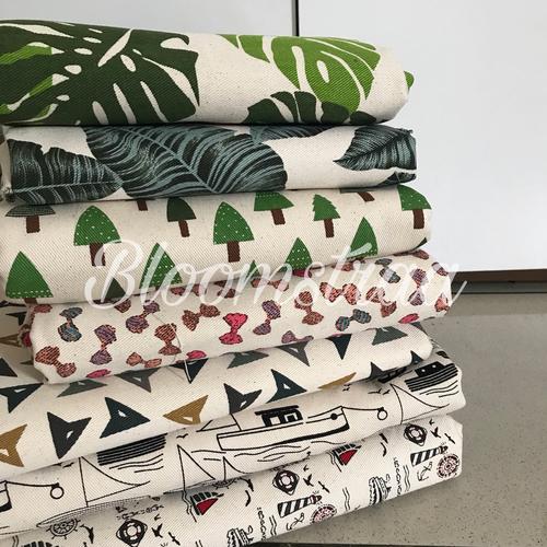 Foto Produk Kain kanvas 50x50 cm twill Bahan Kanvas Perca fat quarter canvas 50cm dari Bloomstraa