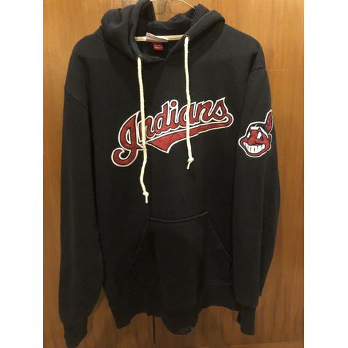 Hoodie vintage indians mitchell ness 