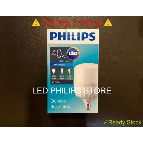 Foto Produk Lampu Bohlam LED Philips 40 Watt 40W 40Watt 40 W (Nyala Putih) dari LED Philips Store