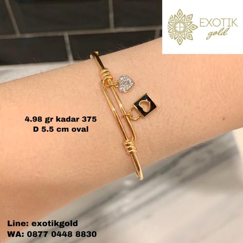 Jual Gelang Emas Pandora Love Kadar 375 Berat 4 98 Gr Kota Semarang Exotik Gold 