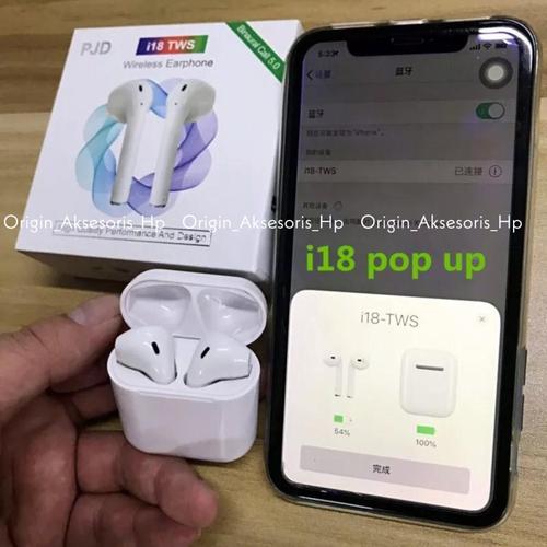 Jual i18 TWS Bluetooth Earphones Airpods Wireless i8x i10max i7s i10 max -  Putih - Jakarta Pusat - Origin Aksesoris Hp Official Store | Tokopedia
