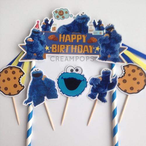 Jual Cookie Monster Cake Topper Happy Birthday - Jakarta Selatan ...
