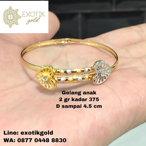 Jual Gelang Emas Anak Love Kadar 375 Berat 2 Gr Kota Semarang Exotik Gold 