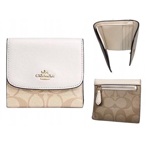 Foto Produk Coach F87589 Small Wallet In Signature PVC Light Khaki Chalk dari Novalia__