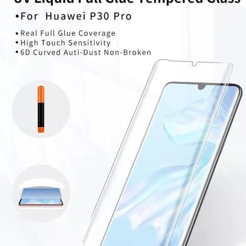 Foto Produk TEMPERED GLASS UV HUAWEI P30 PRO / P30 / P30 LITE FULL COVER FULL LEM - P30 PRO dari natan communication
