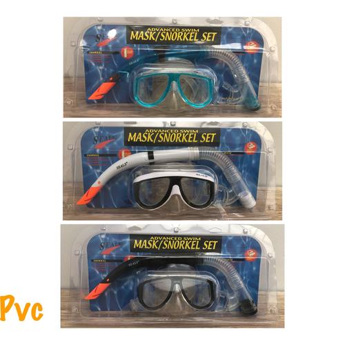 Foto Produk Mask snorkel set pvc -alat diving mask snorkel renang selam dari LELUTO SPORT