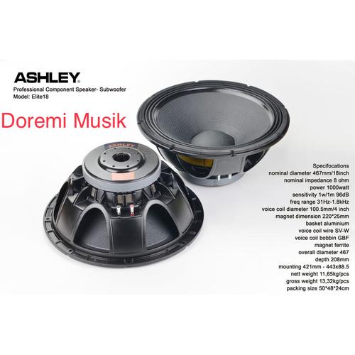 Speaker Ashley Elite 18 original 18 inch di Tokopedia