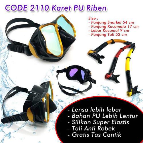 Foto Produk snorkel diving pu karet speeds 2110 snorkeling a dari LELUTO SPORT